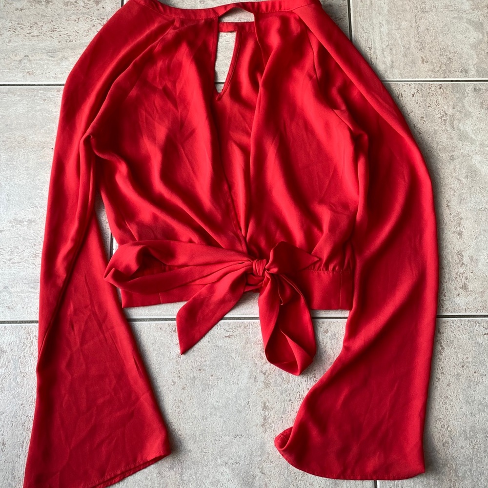 Cropped Long-sleeve Dare Night Blouse